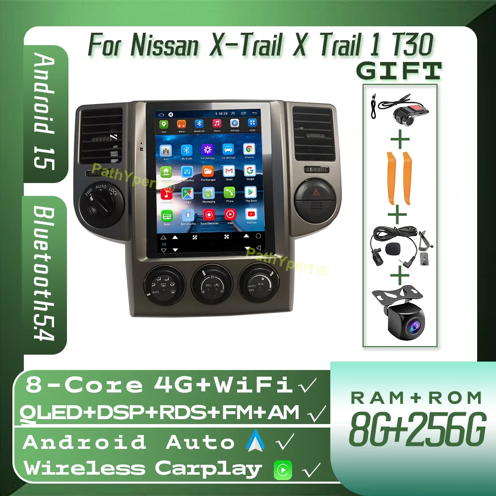 Android 15 Smart car System For Nissan X-Trail X Trail 1 T30 2008