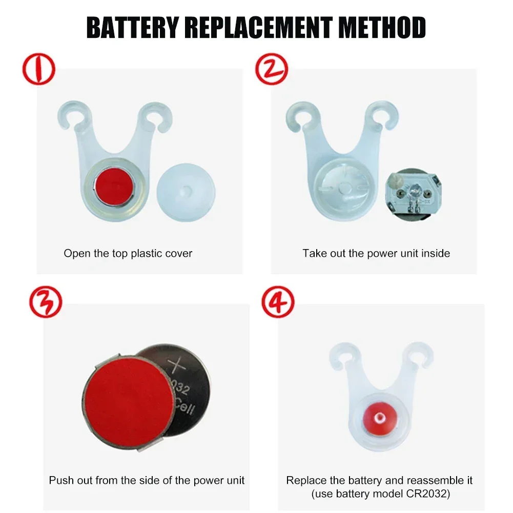 Mini Flashlight LED Tent String Rope Guard Hanging Light Waterproof Outdoor Camping Fishing Warning Safety Lamp 10pcs
