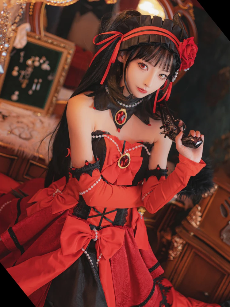 Date Live Kurumi Tokisaki Cosplay | Date Live Kurumi Cosplay Costume -  Anime Red - Aliexpress