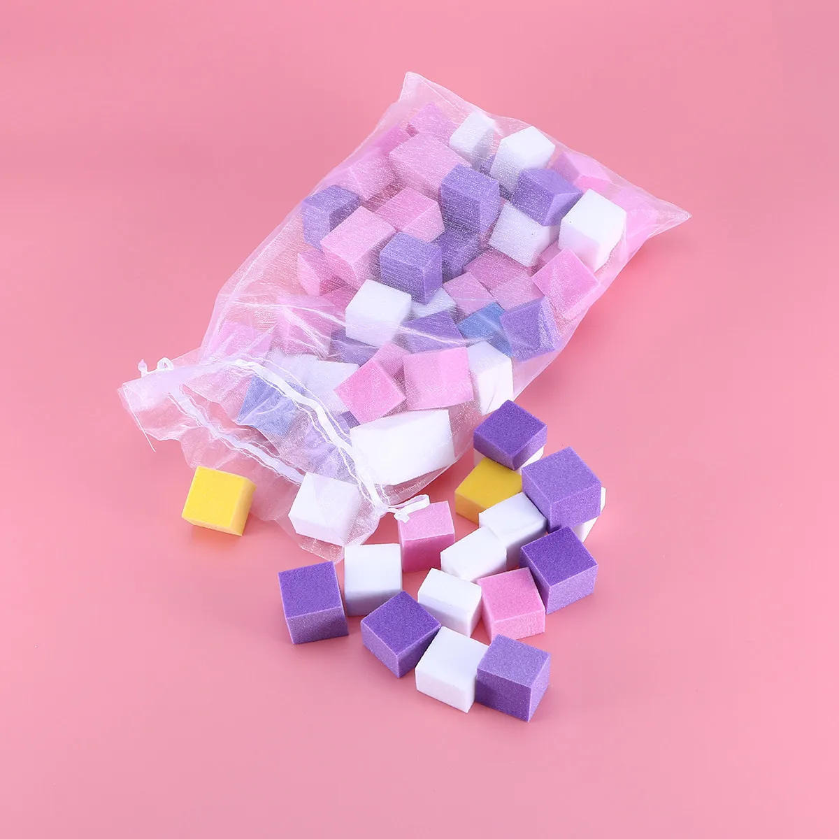 60개 스펀지 네일 파일 블록 폴리셔, 부드러운 파일링, 버핑, 네일 쉐이핑, 매니큐어 페디큐어 키트, 매끄럽고 윤기나는 마감