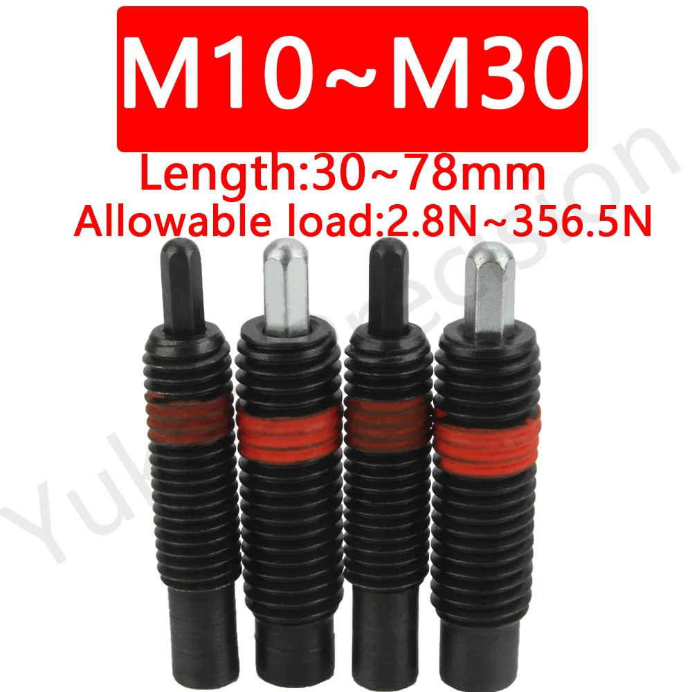

YK517 Large Stock Carbon Steel Hex Socket Allen Spring Ball Plunger Grub Point Set Screw Bolt M10 M12 M16 M24 M30