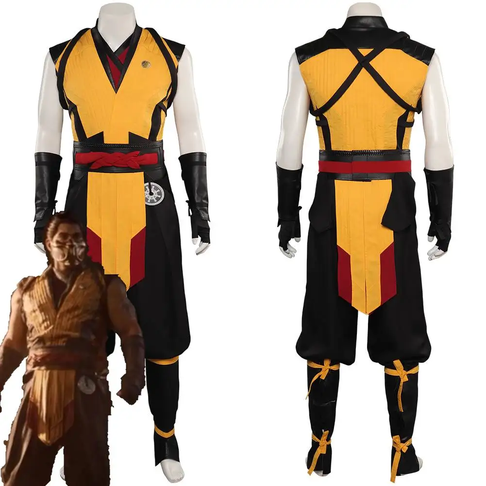 Gioco Mortal Cos Kombat 1 Scorpion Costume Cosplay Uomini Adulti Roleplay Fanasia Outfit Halloween Carnival Party Clothes Travestimento