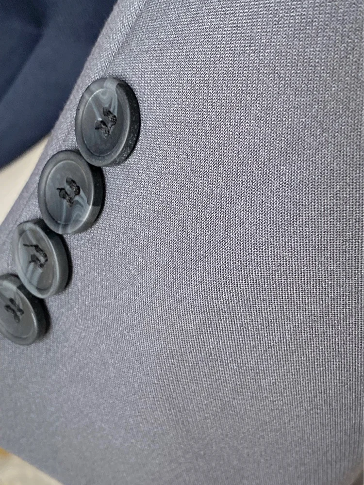 BZVW Fashion Women Blazer Notched Collar Loose Single Metal Button Long Sleeve Solid Color Suit Jackets Summer 2023 New Trend