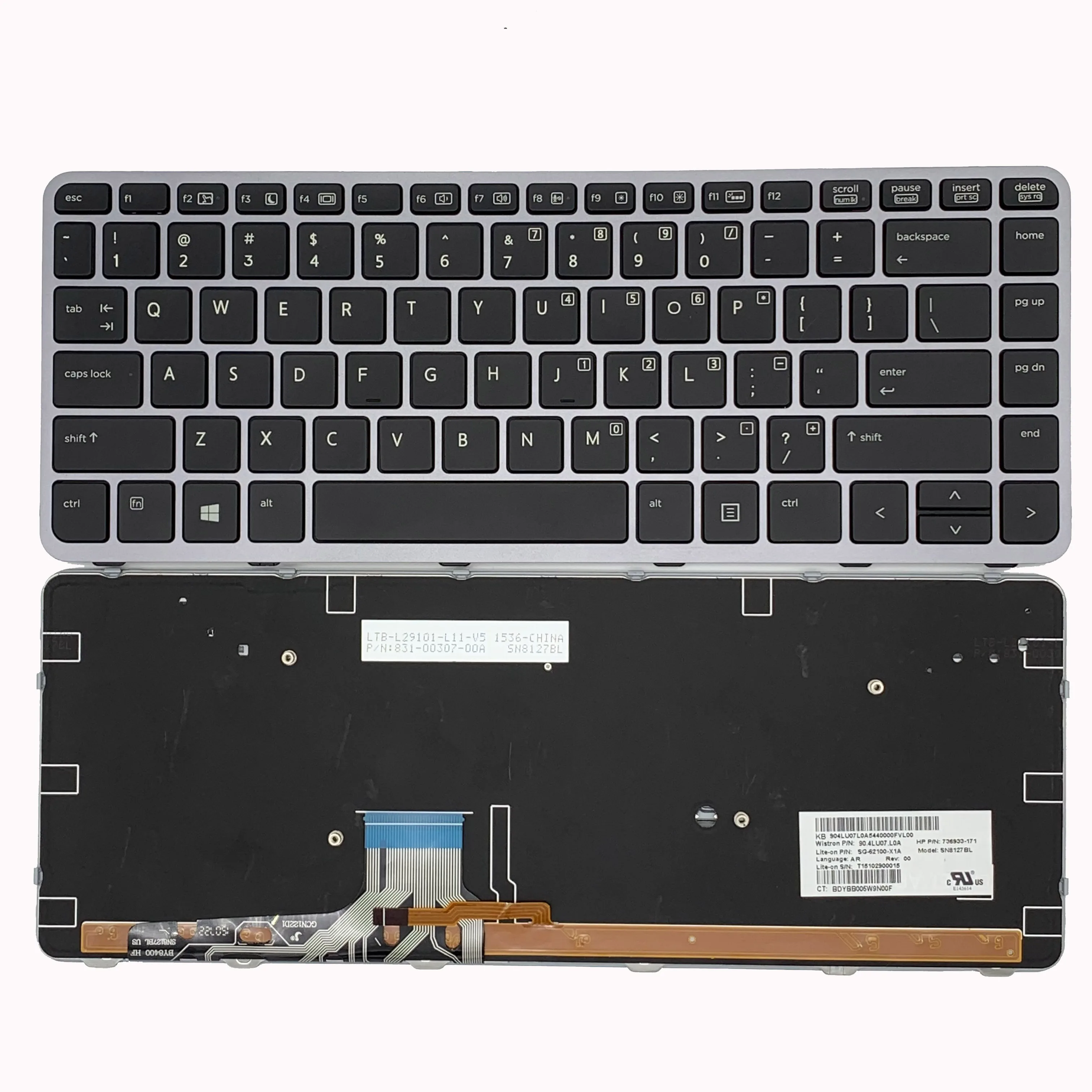 

Новая клавиатура с подсветкой для HP EliteBook Folio 1040 G1 1040 G2 736933-001