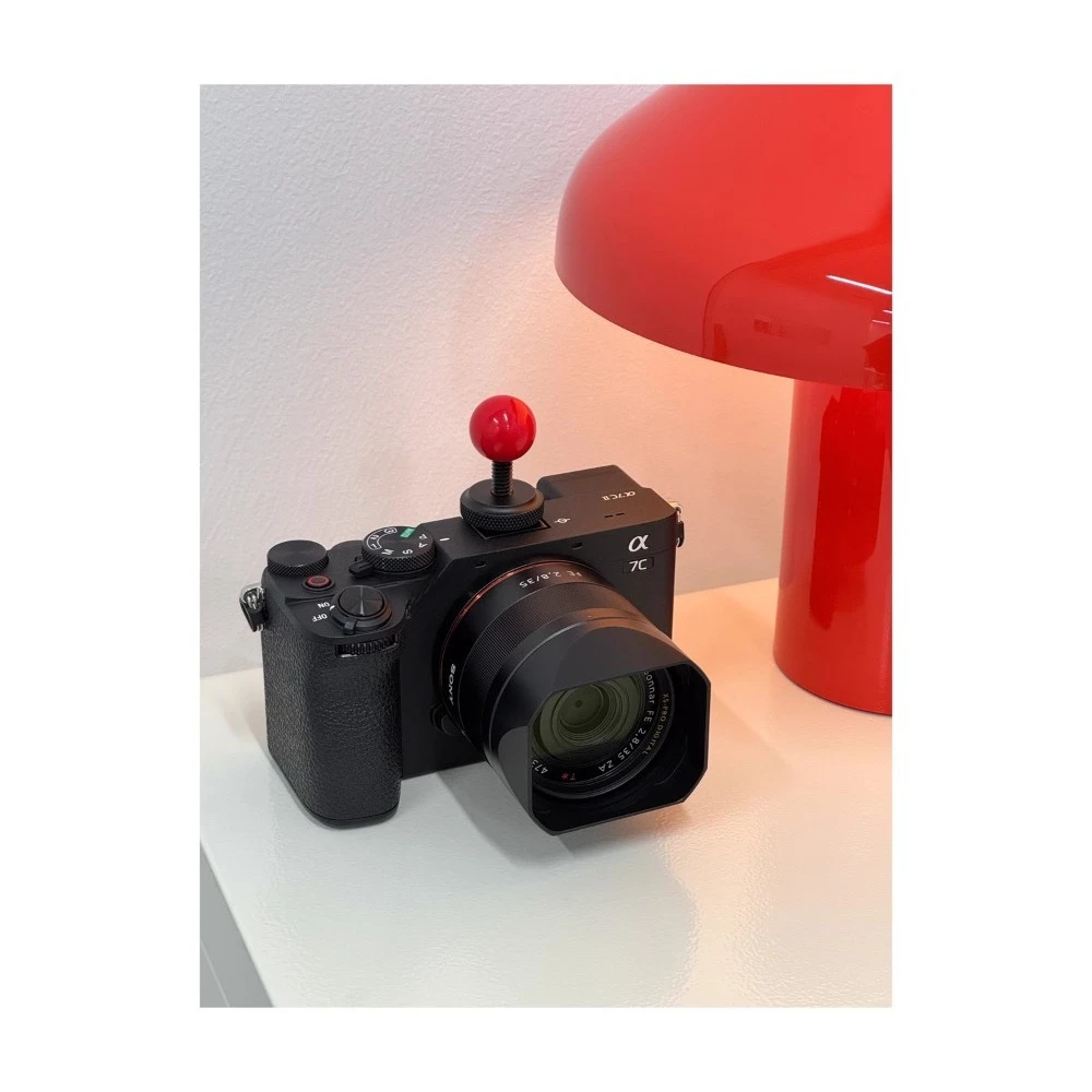 맞춤형 카메라 핫슈 커버 조이스틱 작은 빨간 공 DSLR 미러리스 카메라 액세서리 (후지 루믹스 핫슈 캡 버튼 선물용)