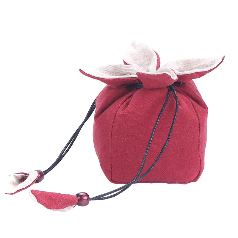Thickened Multi-Functional Cotton And Linen Teaware Bag Teapot Storage Bag Portable Travel Teapot Set Tea Accessories LC652