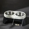 Dog elevated Feeder anti knock stainless steel  raised dog bowl  elevated bowls for dog cat bowl 6