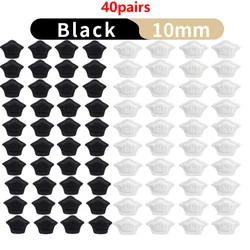 10 - Piece Adjustable Heel Pad Set for Sport Shoes - Comfort Insoles and Protectors (10mm - 20wh  20bl)