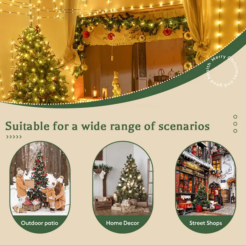 Remote Control LED Firecracker String Lights - EU/US DC Power Fairy Garland for Halloween/Christmas/Wedding Party Decor