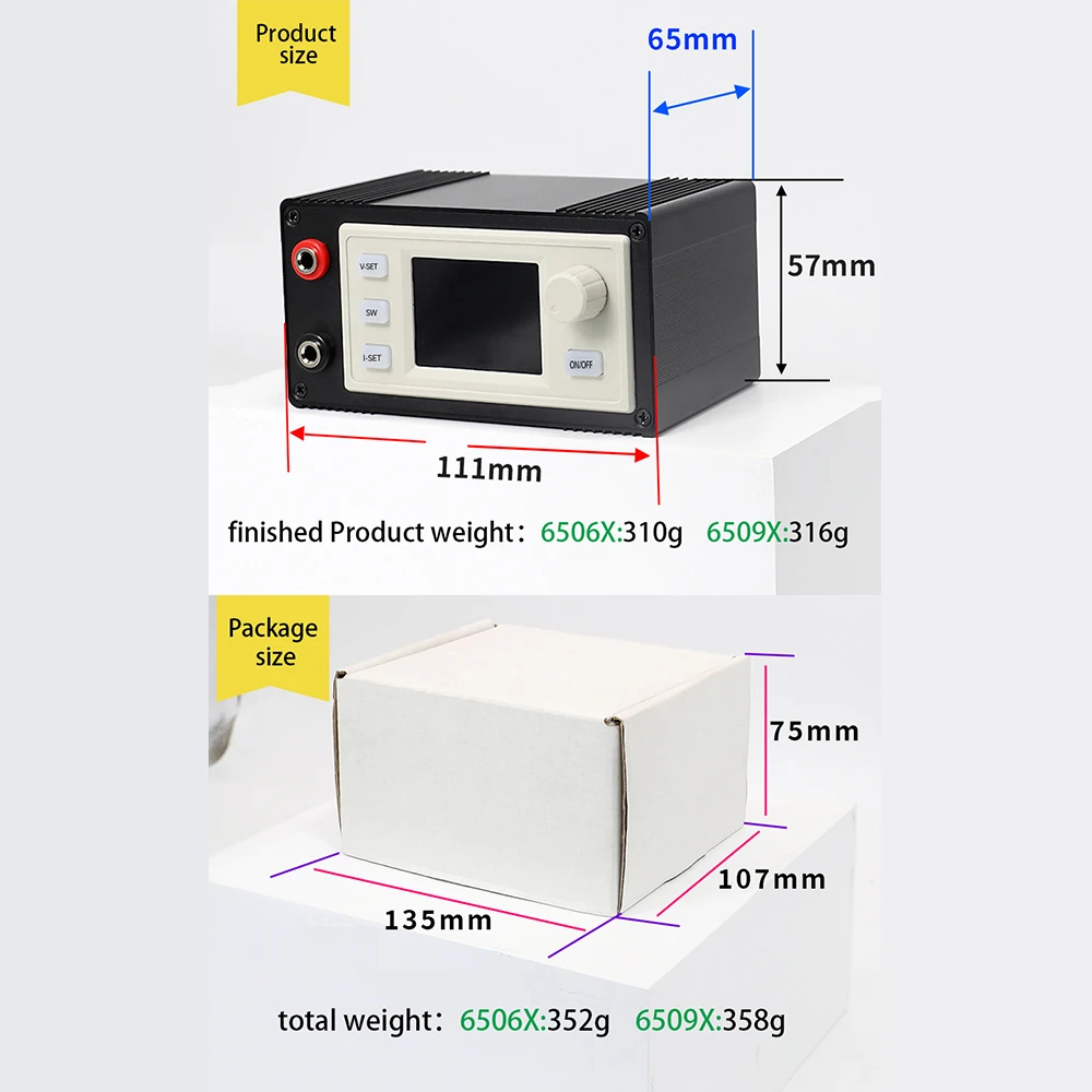 CNC 조정 가능한 DC 전압 조정기 전원 공급 장치, 정전압 정전류 벅 모듈, MPPT 충전, XY6506X, XY6509X