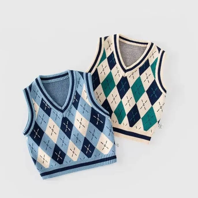 Autumn Arrival Kids Unisex Casual Patchwork Long Sleeves Horse Pattern Pullover