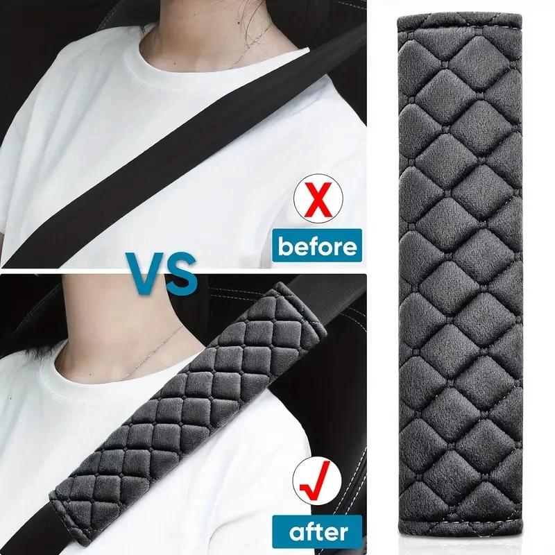 General Motors Seat Belt Covers Plush Seat Belt Shoulder Protectors Car Interior Accessories 2 Pieces