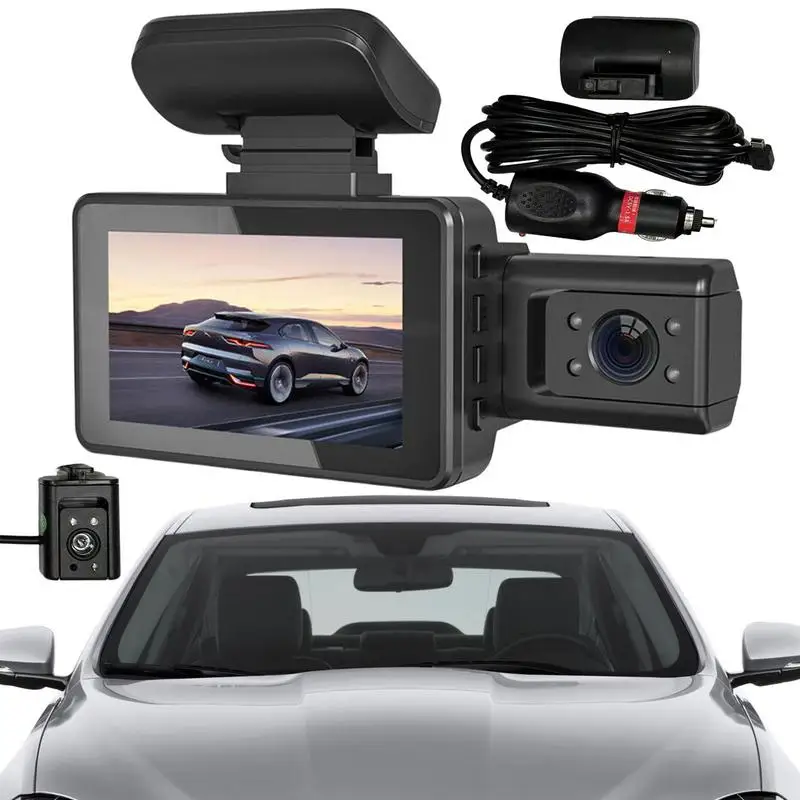 

Dashcam Dual Camera 1080P HD Inside Front Rear Camera Drive Recorder Car DVR Auto 170 Degree Wide Angle Night Vision Camera