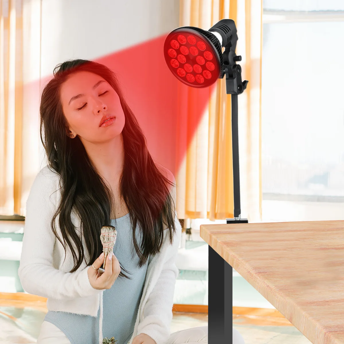 Relieve Pain PAR38 54W LED 660/850nm Infrared Beauty Treatment Light Upgraded version Dual Chip Red Infrared Baking Light