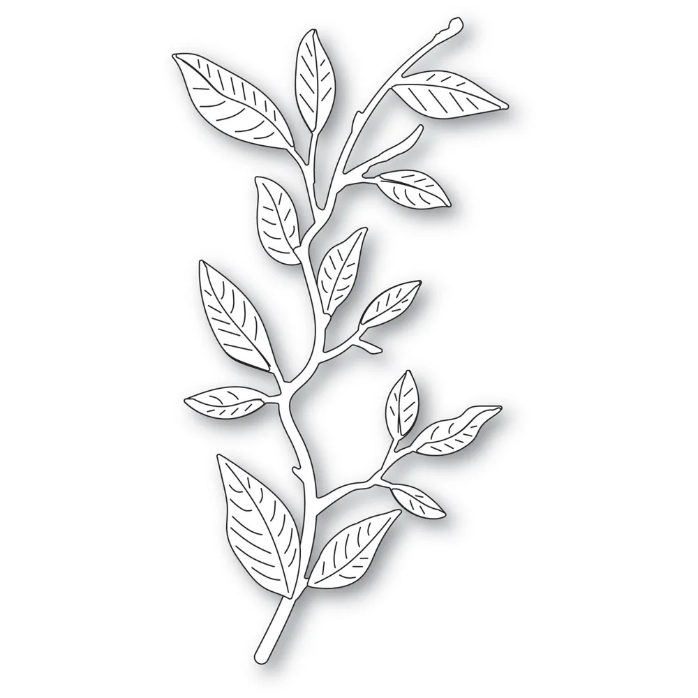 단풍나무 잎 가지 금속 절단 다이, 앨범 용지용 스크랩북 스텐실, DIY 선물 카드 장식, 엠보싱 다이, 신제품