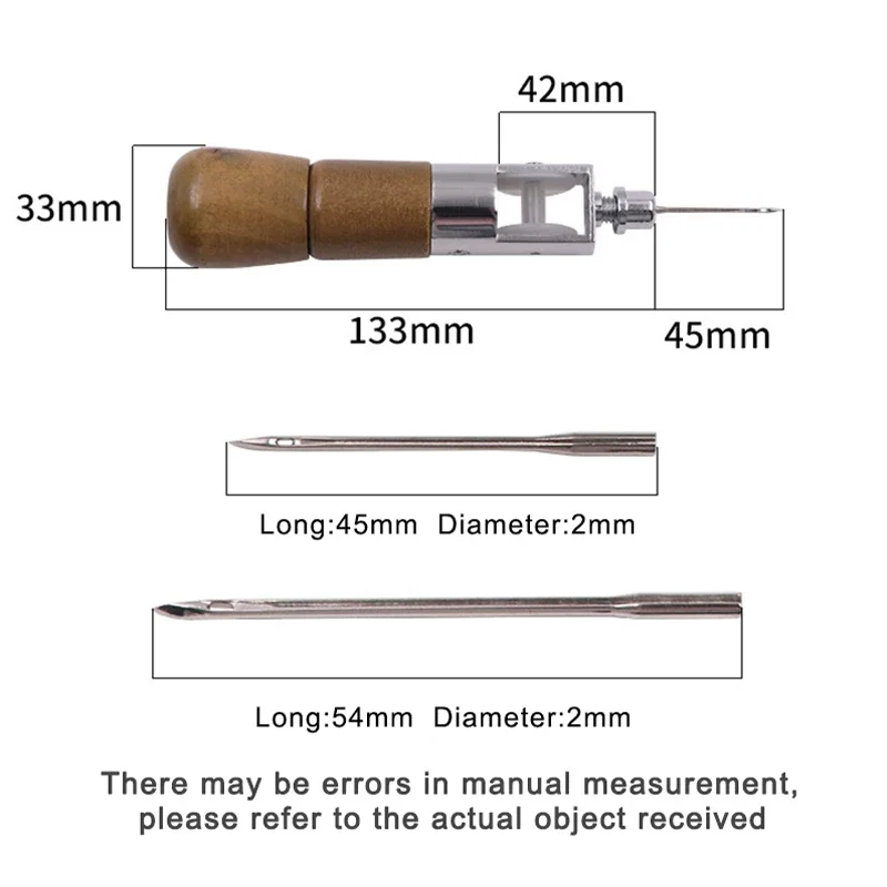 Leather Sewing Tools Sewing Machine Tools Sewing Needles Leather Sewing Awl Thread Craft Tools Sewing Machine Speedy Lock Stitcher Thread Needles Set DIY Shoemaker Canvas Repair Tools