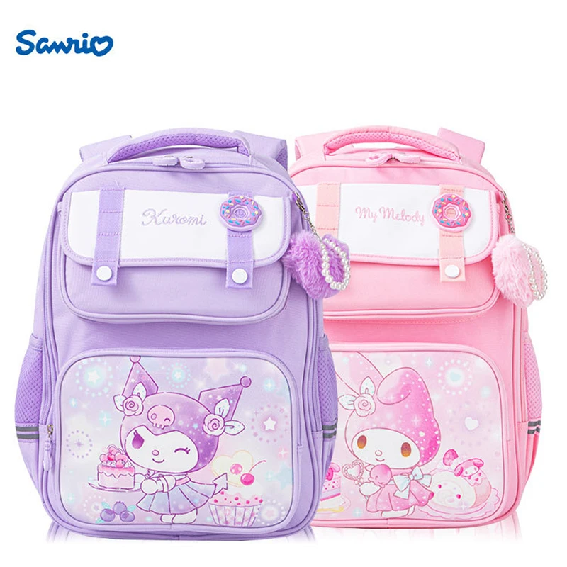 

Miniso Cinnamoroll Melody Kuromi Hello Kitty рюкзак для учеников, детский школьный рюкзак для девочек, школьная сумка для книг, милый подарок для детей