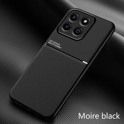 Rugged Non-Slip Protective Case with Magnetic Suction Holder for Honor 200 Smart (Black)