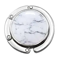 1Pc Round Folding Table Edge Hook Vintage Foldable Purse Bag Hanger Handbag Hook Holder  For Indoor Outdoor Table Use 1