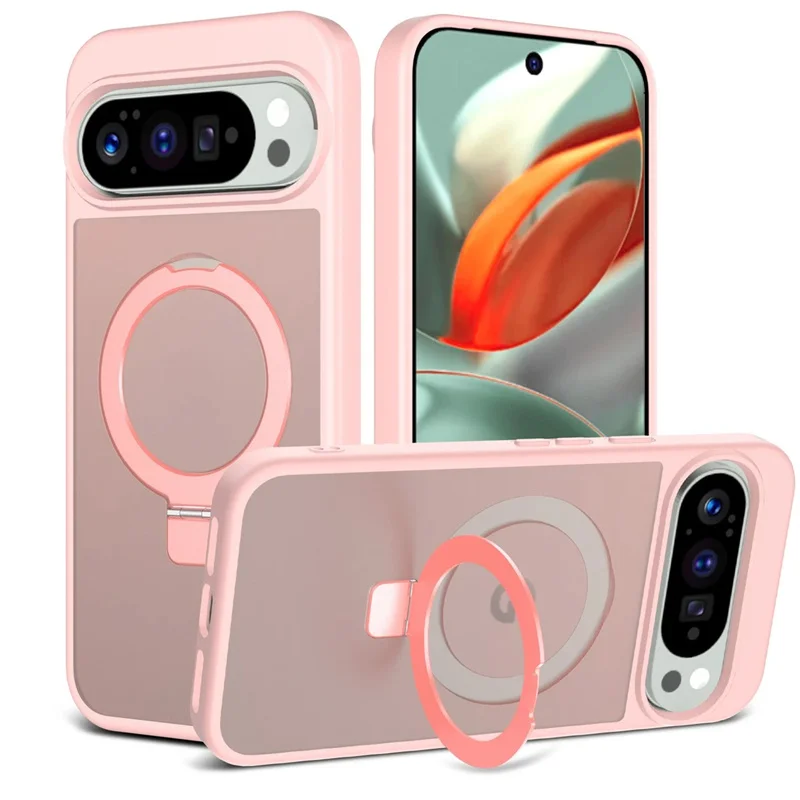 Magnetic Wireless Charging Phone Case with Magsafe Ring Bracket – Shockproof Protective Cover
