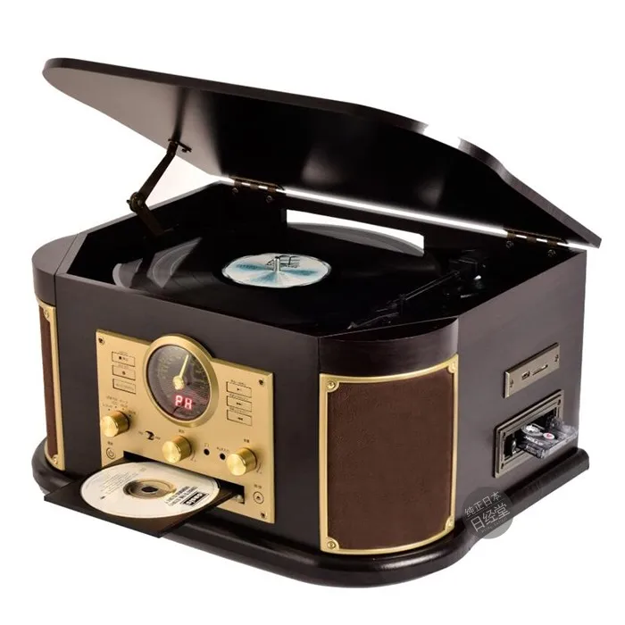 

Japan direct delivery YAMAZEN vinyl record player/speaker audio USB drive SD card CD tape AM/AUX connection