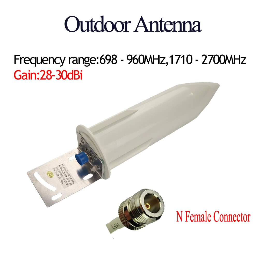 ZQTMAX 28dBi communication antenna 689-2700MHz N female for 2G 3G 4G UMTS LTE Cellular Signal Amplifier CDMA GSM DCS repeater