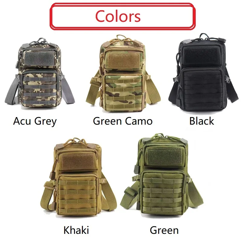 Waterproof Nylon Tactical Waist Bag for Hiking and Outdoor Use