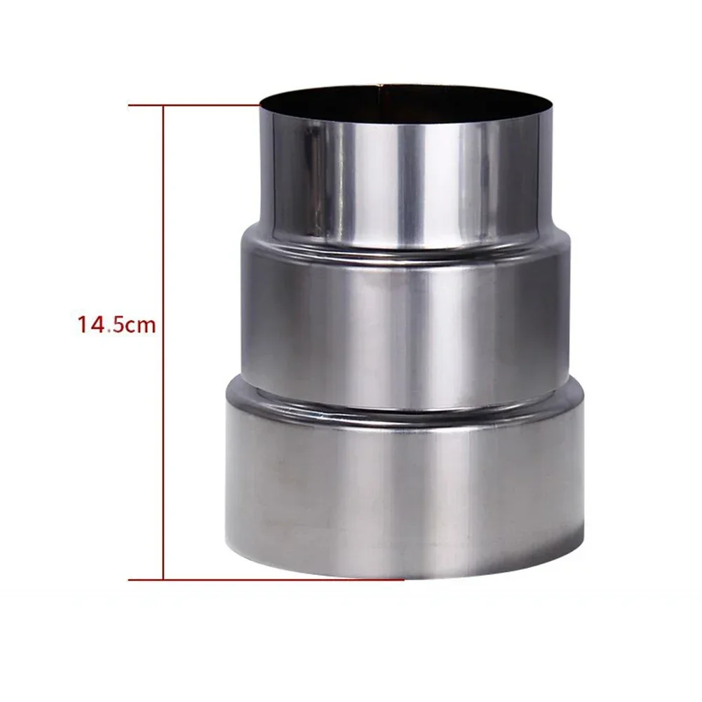 Duct Pipe Connector Ventilation Pipe Reducer Stainless Steel Flue Exhaust Pipe Liner Reducer
