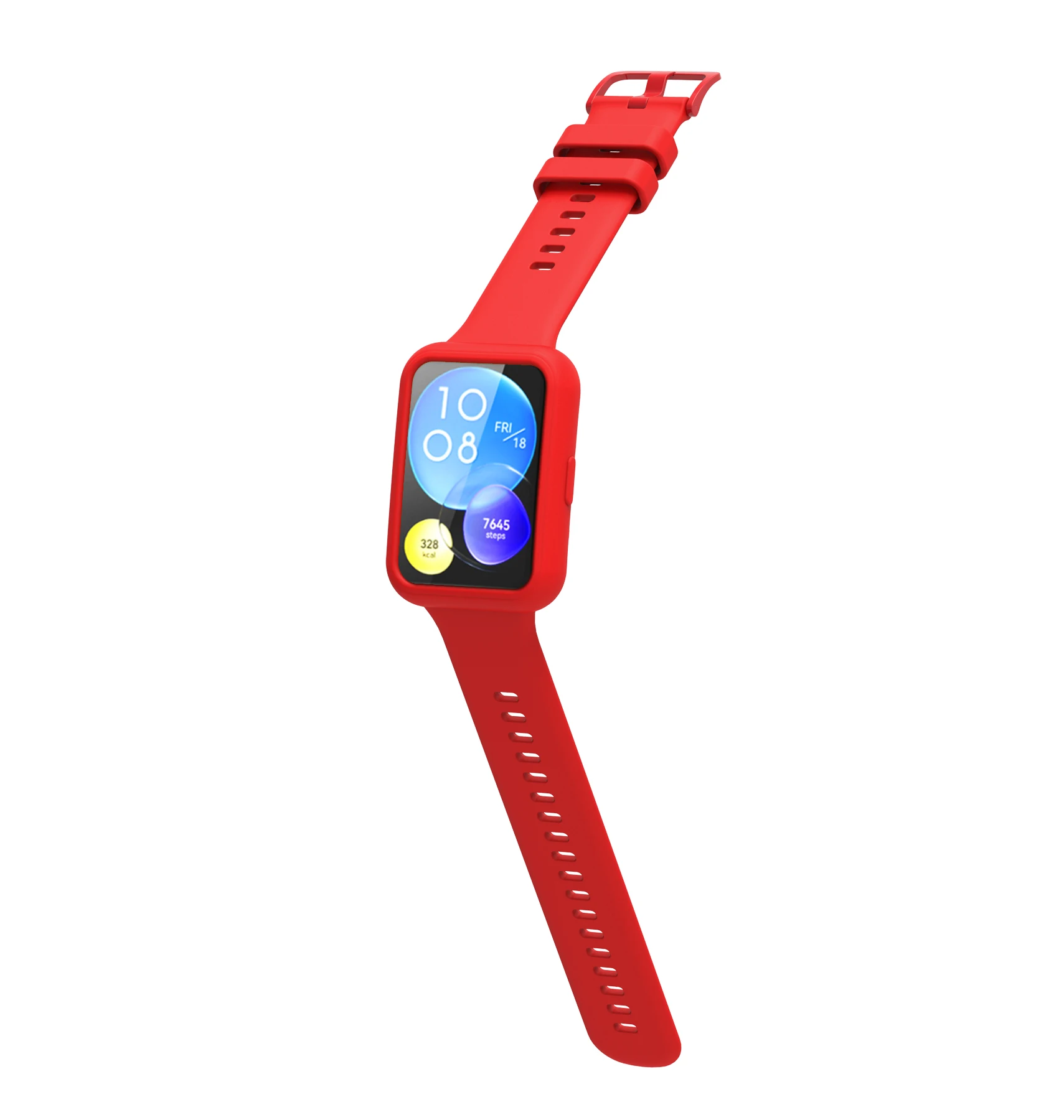 Silicone Protective Case with Strap for Smartwatch – Durable Shell Frame Bumper Cover