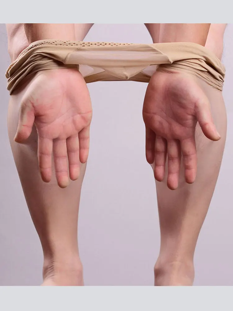 Ultrathin Transparent Men\'s Pantyhose U Sheath Pouch High Waisted Seamless Stretch Pantyhose Exotic Lingerie Man Gay Fetish Sexy