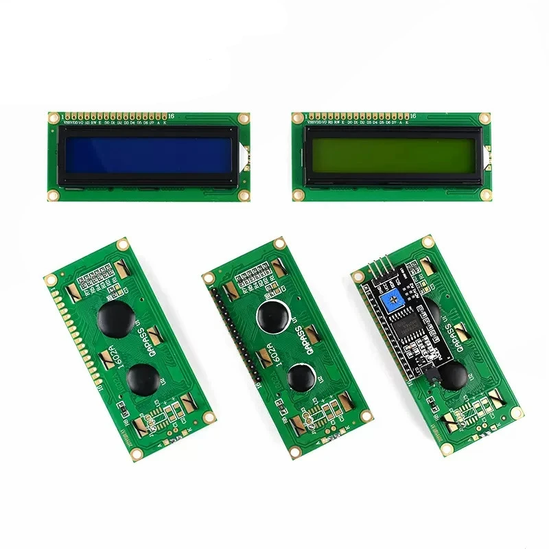 

10PCS LCD1602 1602 LCD Module Blue / Yellow Green Screen 16x2 Character LCD Display PCF8574T PCF8574 IIC I2C Interface 5V