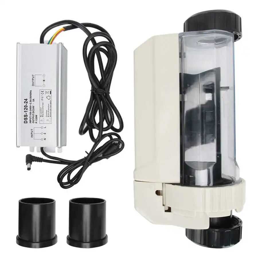 skimmer 8g/h 12g/h 16g/h 20g/h Saltwater Chlorine Generator Electrolysis Salt Chlorinator for Pool Hot Tub Spa 100-240V leaf For swimming pool accessory