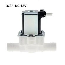 

3/8 DC12V/24V Hose Barb Gravity Feed Electric Plastic Solenoid Valve Normally Closed Valve Stainless Steel Inlet Filter 63*55mm