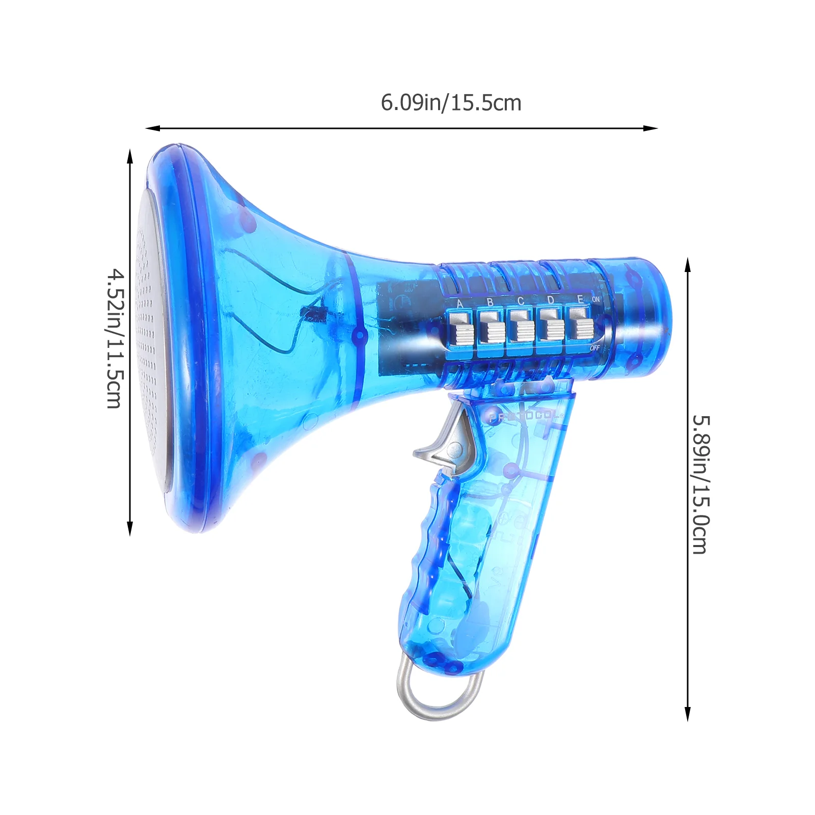 Toy Children's Loudspeaker Megaphone Voice Changing Trumpets Changer Sounding Blue