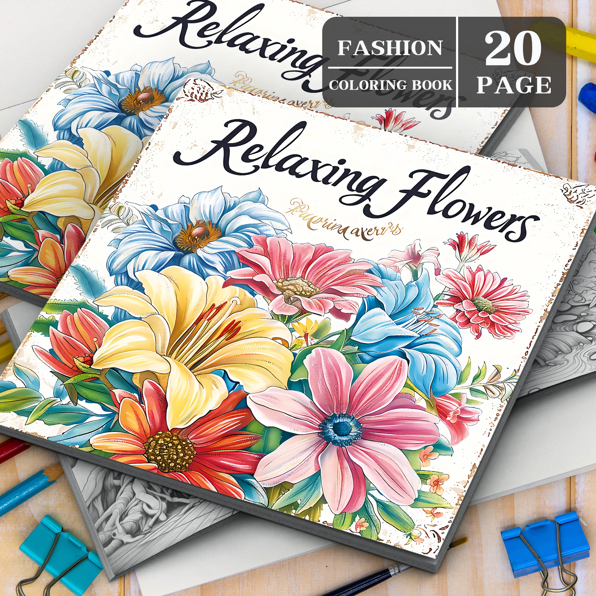 Flower Coloring Book Adult 2