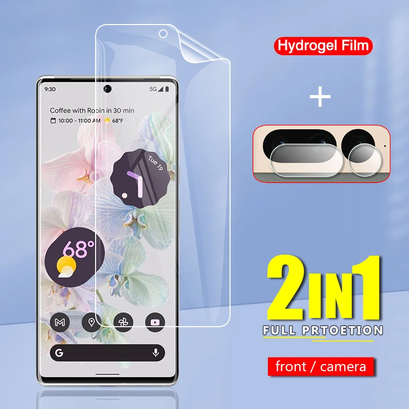 

Slim Front Soft TPU Protective Hydrogel Film For Google Pixel 7 Pixel7 Pro 5G Camera Lens Screen Protector Glass