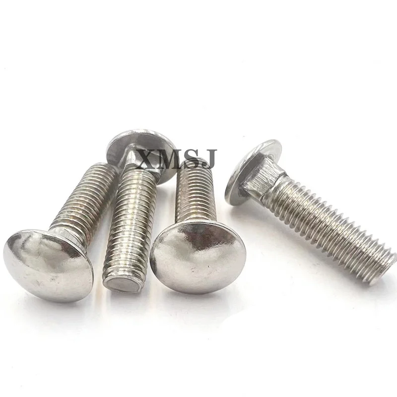 M4 M5 M6 M8 M10 M12 Bulloni A Testa Quadrata In Acciaio Inossidabile 304 GB35 Lunghezza 8 10 12 16 20 25 30 35 40 45 50 55 60 70 80 90 100mm - Foto 2