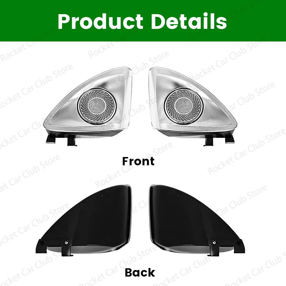 3/64Colours LED Ambient Lights 4D Horn Speaker For Mercedes Benz W205 C Class Coupe Interior Instrument Decorative L