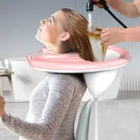 Inflatable Shampoo Basin,, Mobile Portable Basin, Sink WithAir Pump And Drainage, Soft And Comfortable Lightweight Shampoo 1