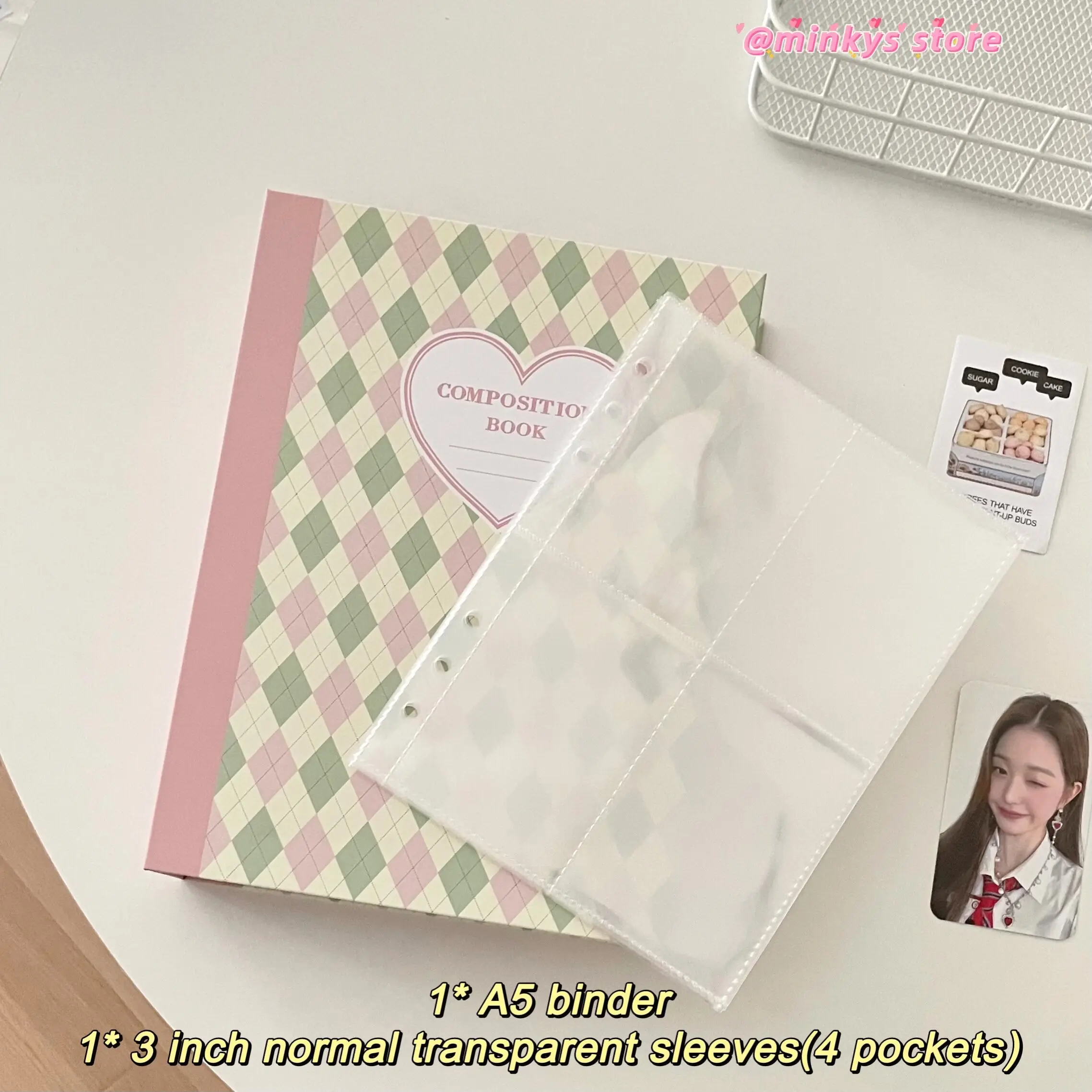 MINKYS Original Design New Color Rhombus A5 Kpop Photocard