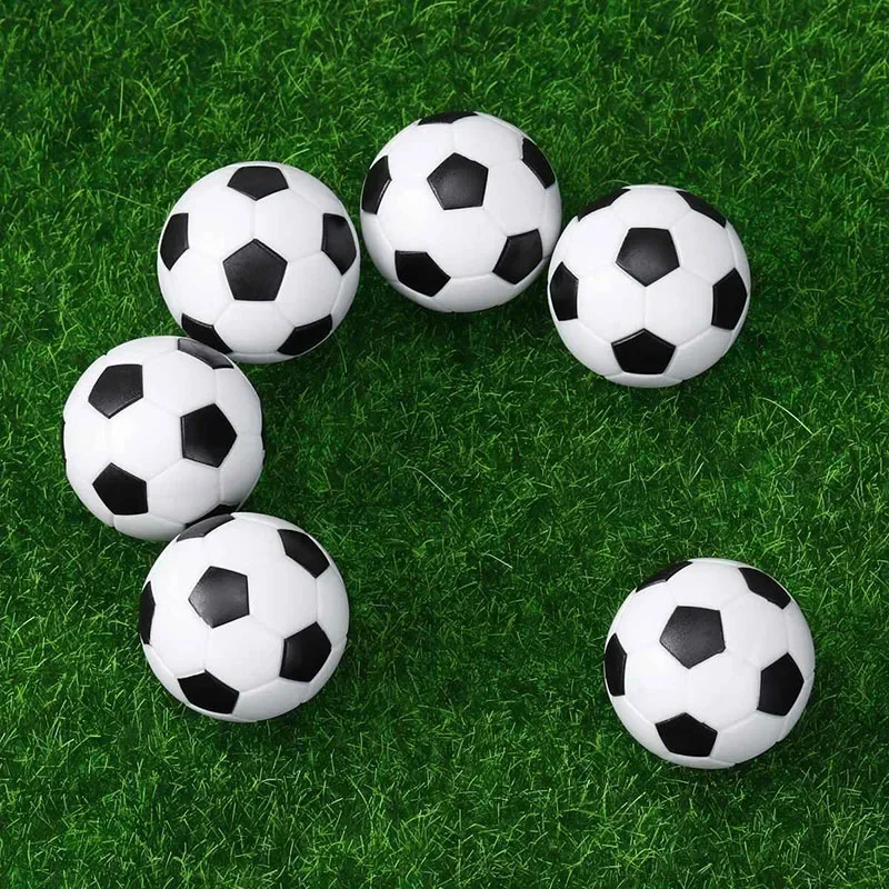 6pcs Table Balls 32mm 36mm Mini Foosball Kicker Spare Soccer Indoor Games Fussball Flexible Trained Relaxed Kids/Child Children
