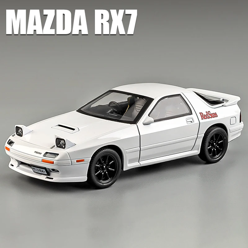 1:24 頭文字 D マツダ RX7 RX-7 FC スーパーカー合金車ダイキャスト
