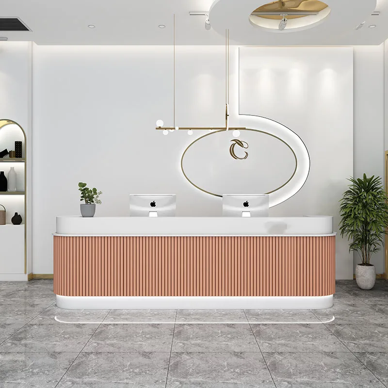 Podium Reception Desks Beauty Salon Front Spa Counter Cash Register Table Lectern Comptoir Caisse De Boutique Bar Furniture