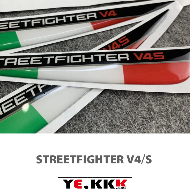 STREEETFIGHTER V4S V4 Street Fighter Under The Fixed Wind Wing Sticker Wind Blade Three-dimensional Sticker For DUCATI DECALS suitable for 23 crv large tail wing specialized fixed wind wing exterior modifications car top wing without punching sport