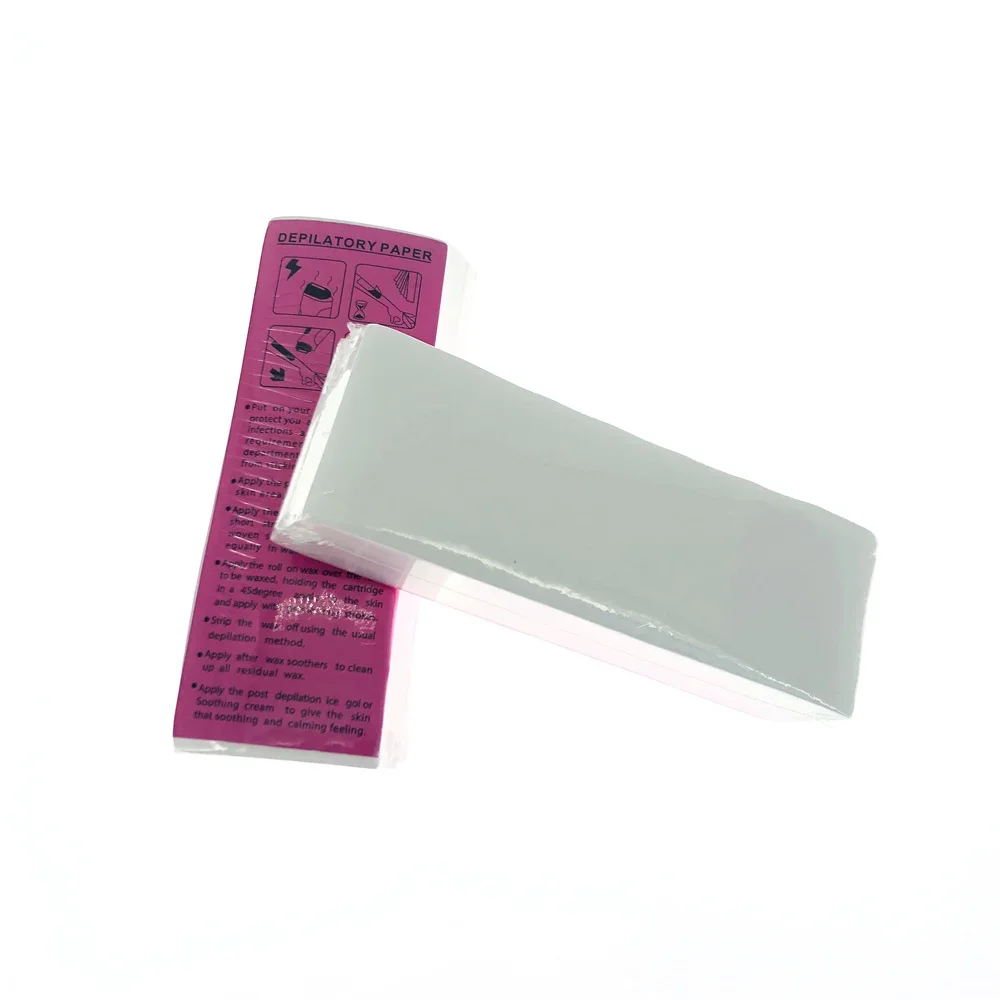 100pcs Removal Nonwoven Body Cloth Hair Remove Wax Paper Rolls High Quality Hair Removal Epilator Wax Strip Paper Roll 2