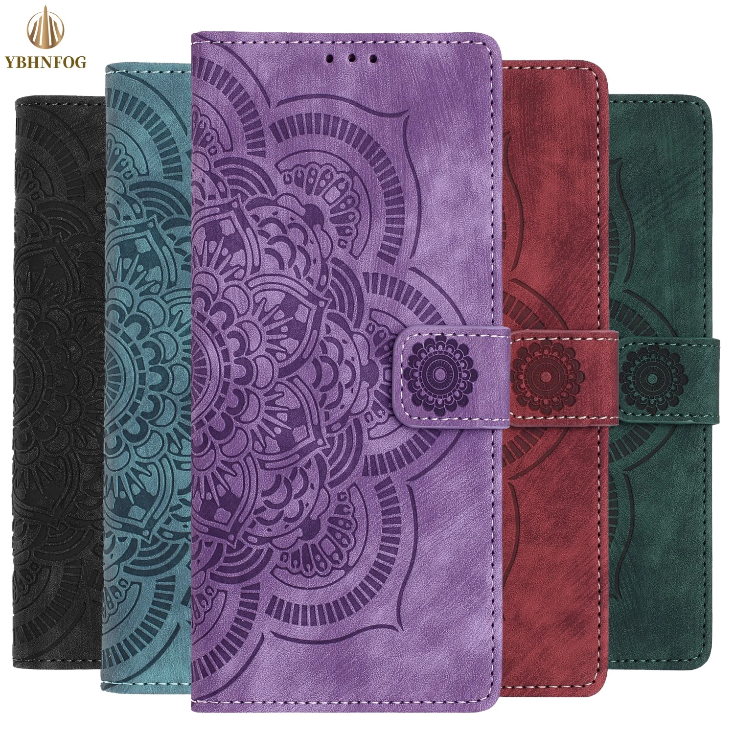Leather Flip Wallet Phone Cover