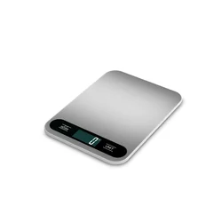 Ultra - Thin Stainless Steel Digital Kitchen Scale with LCD Display, 15kg Capacity (15kg - 1g)