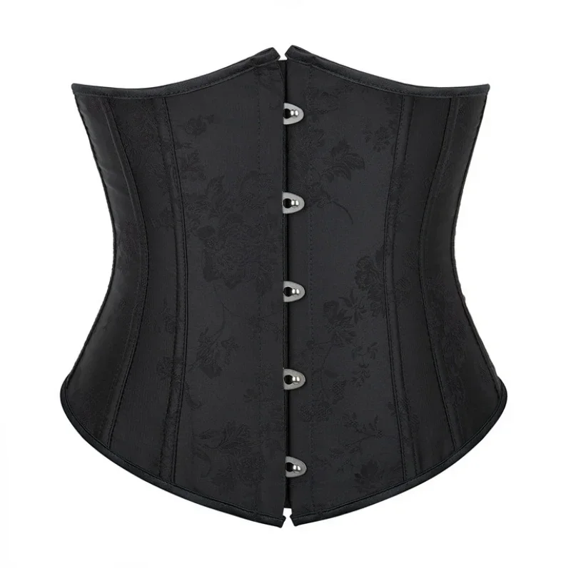 

Underbust Corset Sexy Floral Embroidery Corset Bustiers Body Shaper for Women Gothic Lace-up Corset Belt Waist Trainer