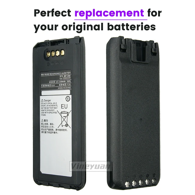 Replacement Battery For Icom IC-M93D Marine Radio – Compatible With BP-285, 1850mAh, 7.4V
