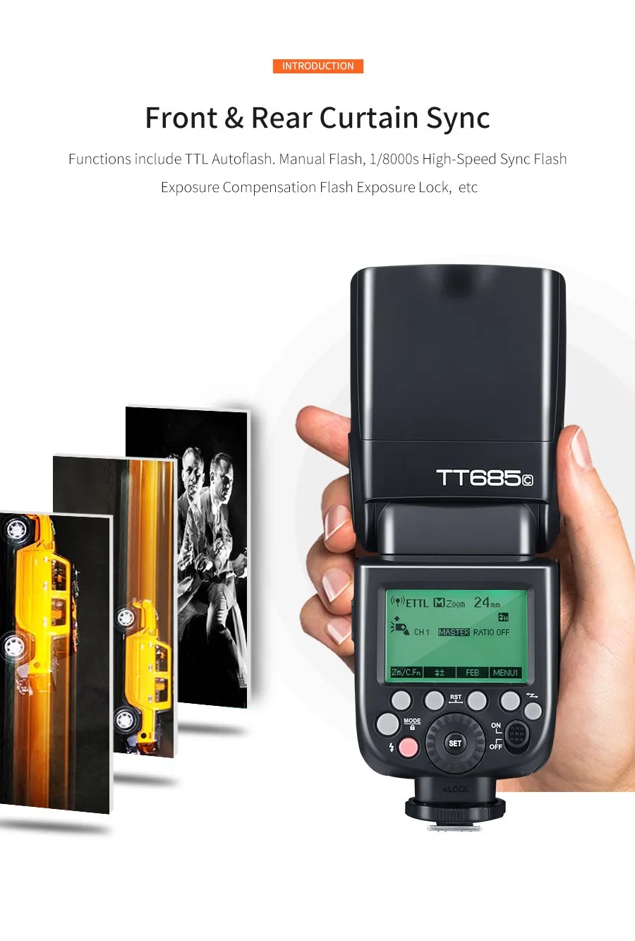 Godox TT685 TT685C TT685N TT685S TT685F TT685O TTL HSS Camera Flash Speedlite fo